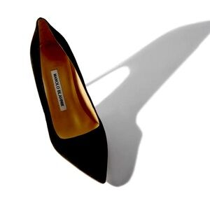 Manolo Blahnik Black Patent Leather Heels